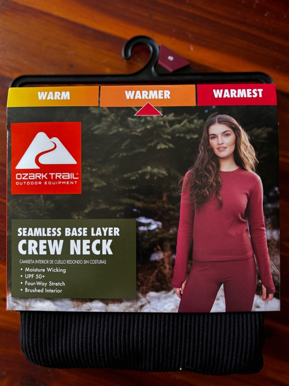Ozark Trail Women's Seamless Crew Neck Sweater - Burgundy